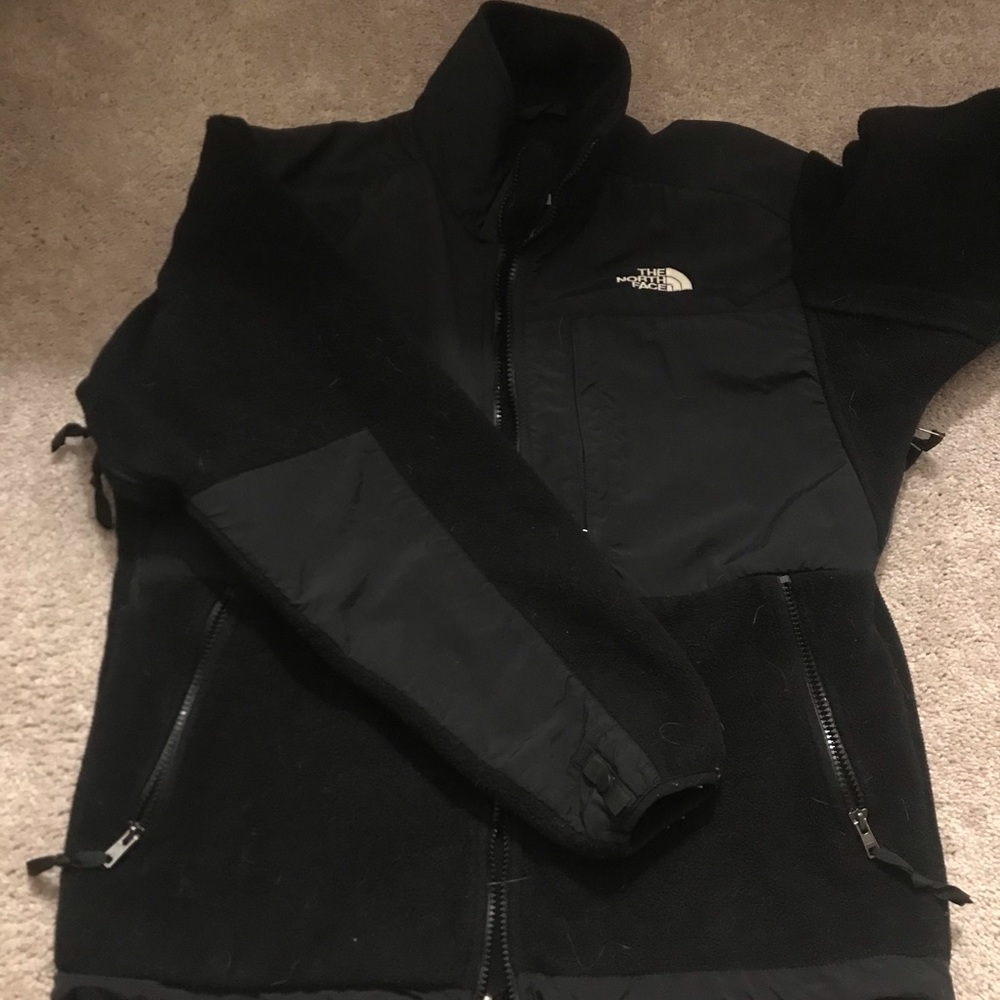 Black North Face fleece jacket, like new.